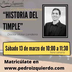 Conferencia HISTORIA DEL TIMPLE