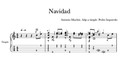 Navidad - de Antonio Machín PARTITURA - Imagen 2