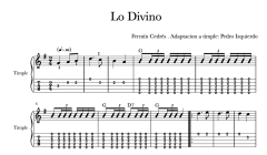 Lo Divino partitura PDF para timple - Imagen 2