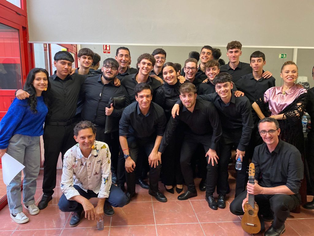 Foto de grupo preconcierto